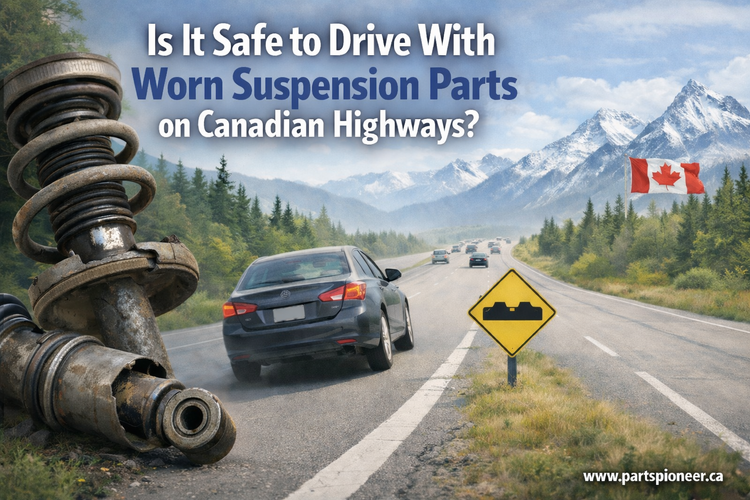 Canadian winter potholes affecting vehicle suspension