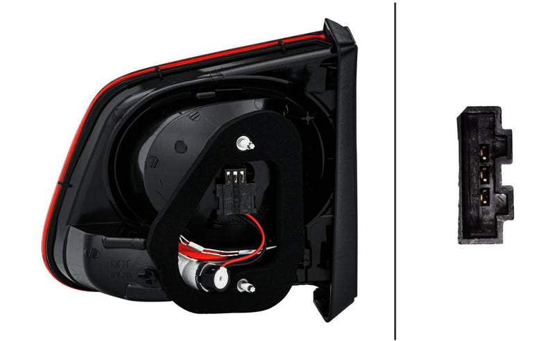 HELLA Tail Light Assembly - 009692091