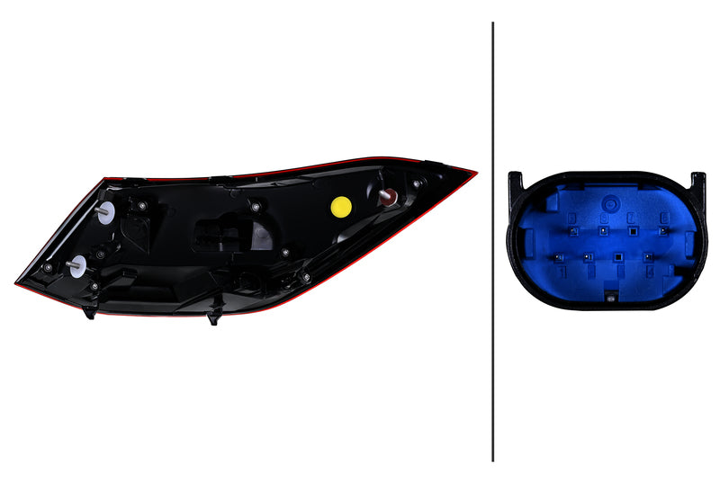 HELLA Tail Light Assembly - 013102111