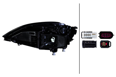 HELLA Headlight Assembly - 016348741