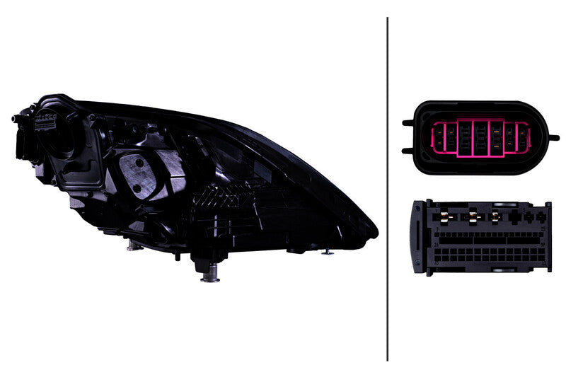 HELLA Headlight Assembly - 016351561