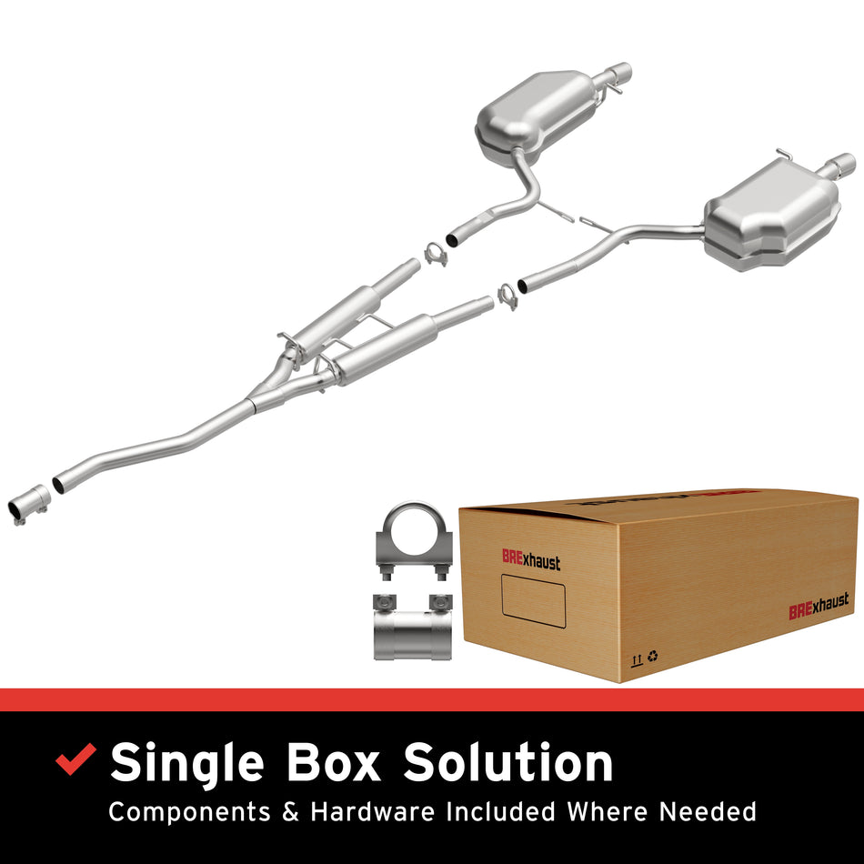 BRExhaust Direct-Fit Exhaust System Kit - 106-0744