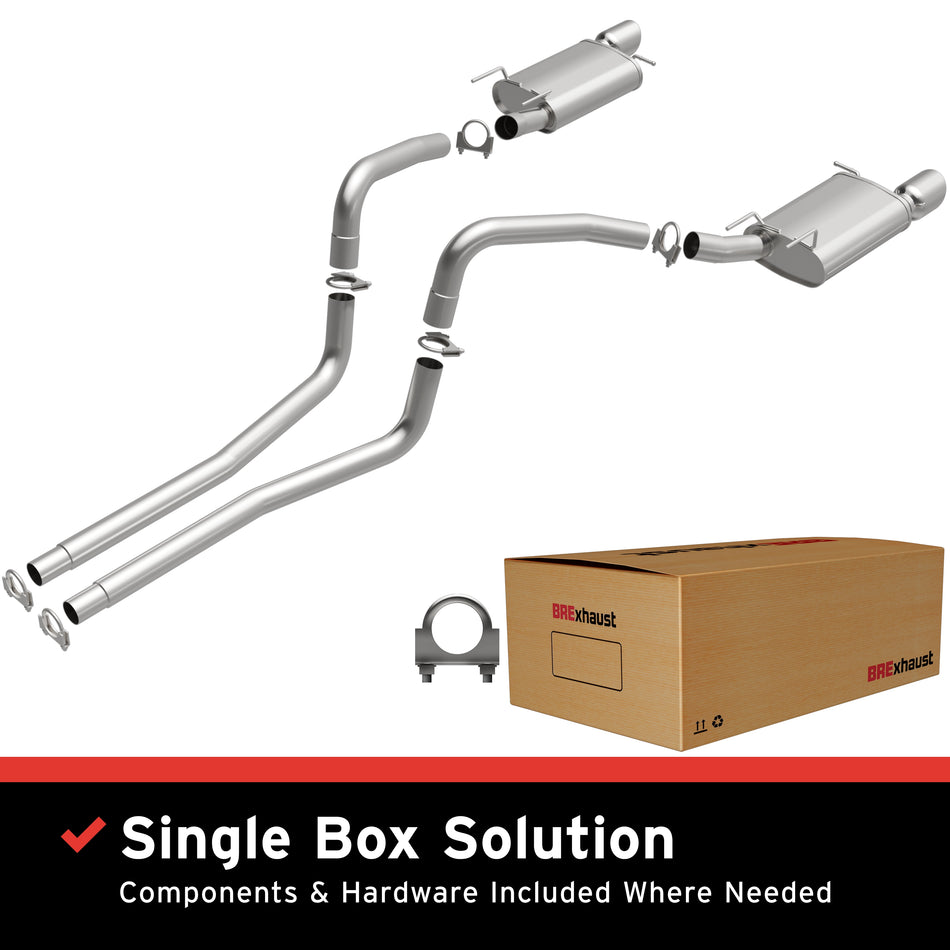 BRExhaust Direct-Fit Exhaust System Kit - 106-0847