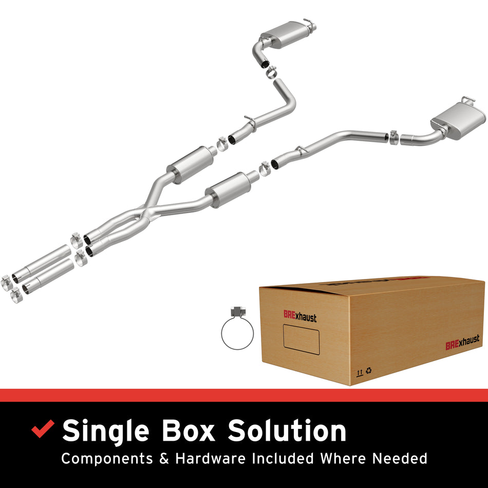 BRExhaust Direct-Fit Exhaust System Kit - 106-1002