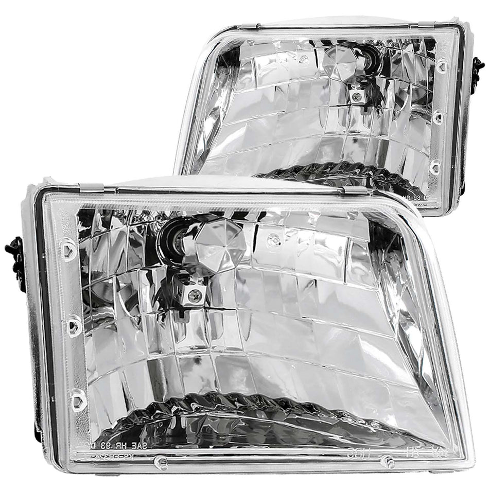 Crystal Headlight Set For 1993-1997 Ford Ranger 111036
