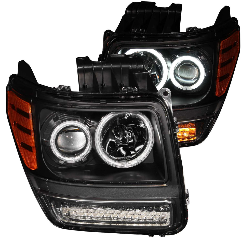 Projector Headlight Set w/Halo For 2007-2012 Dodge Nitro 111145