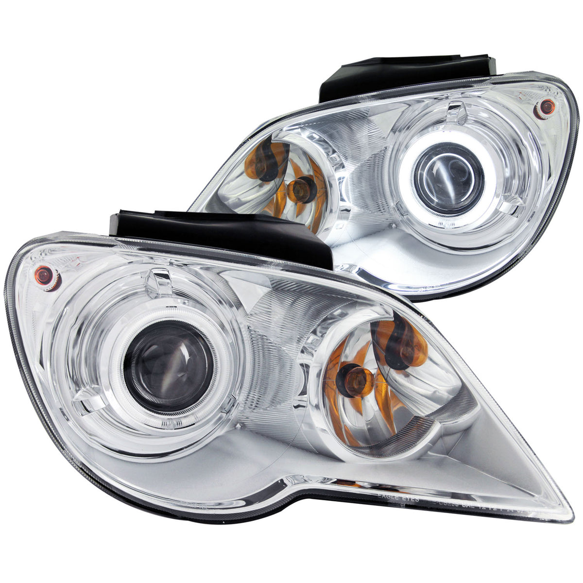 Projector Headlight Set w/Halo For 2007-2008 Chrysler Pacifica 111187