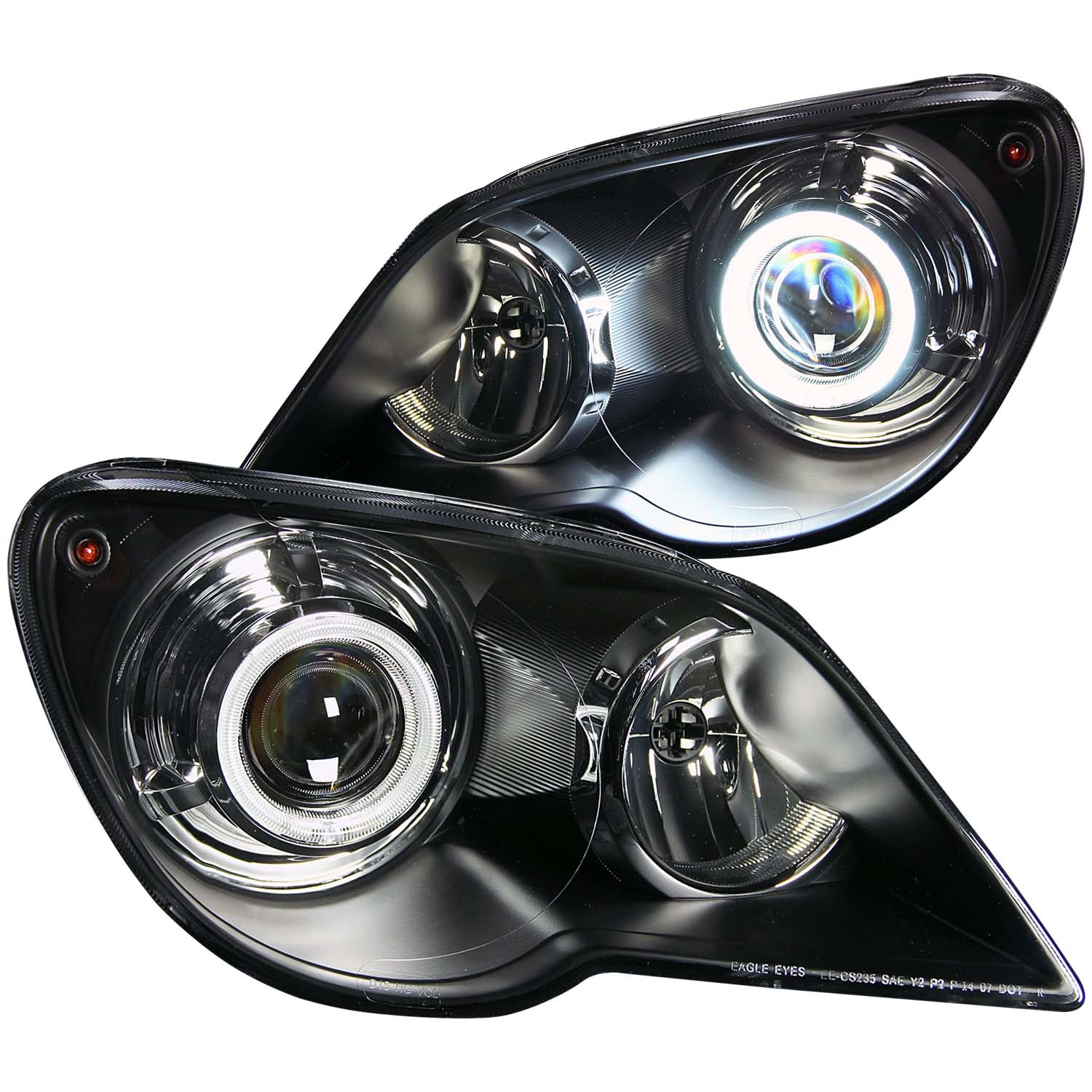 Projector Headlight Set w/Halo For 2007-2008 Chrysler Pacifica 111188