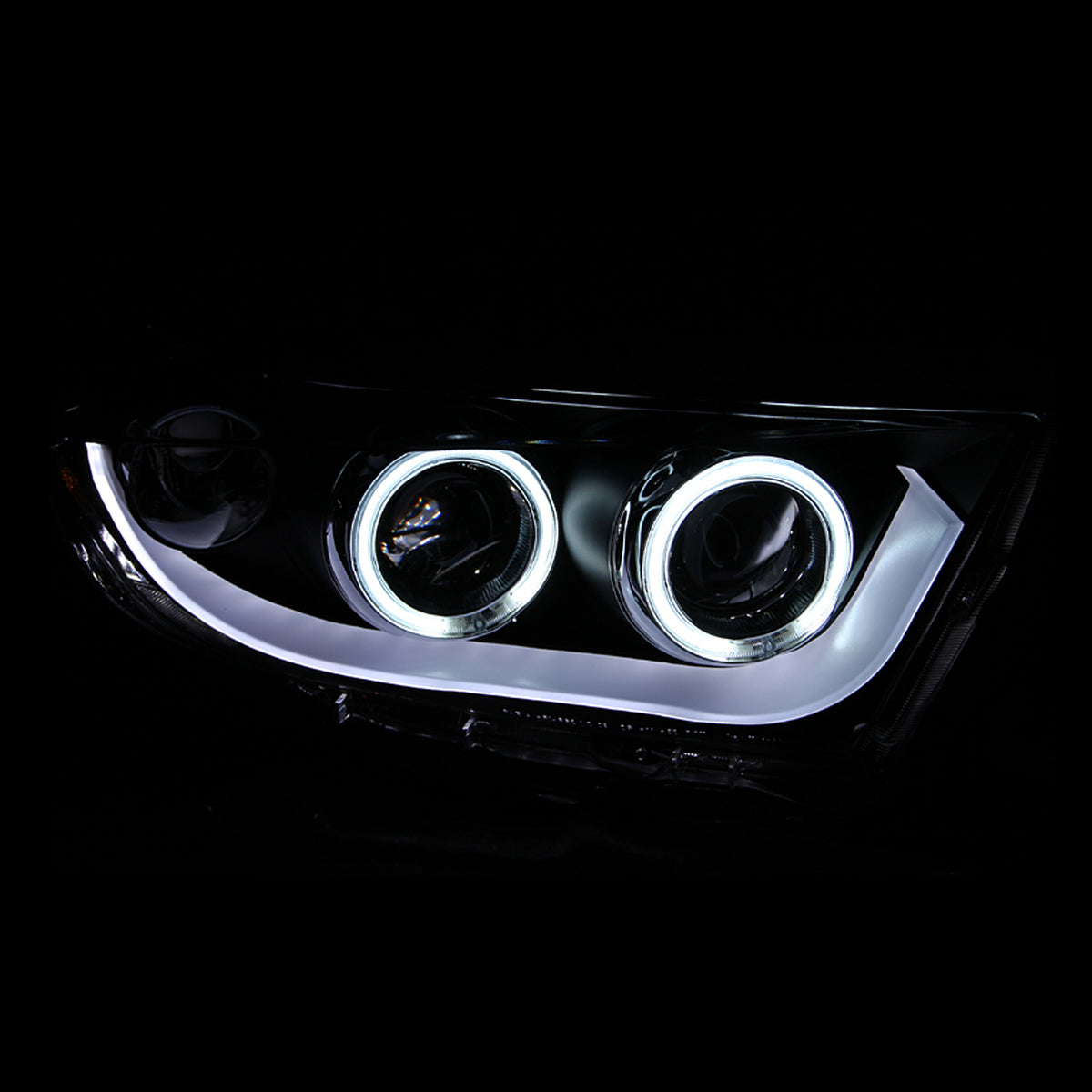 Projector Headlight Set w/Halo For 2011-2013 Toyota Highlander 111262