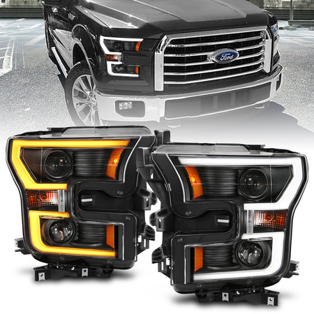 Projector Headlight Set For 2015-2017 Ford F-150 111357