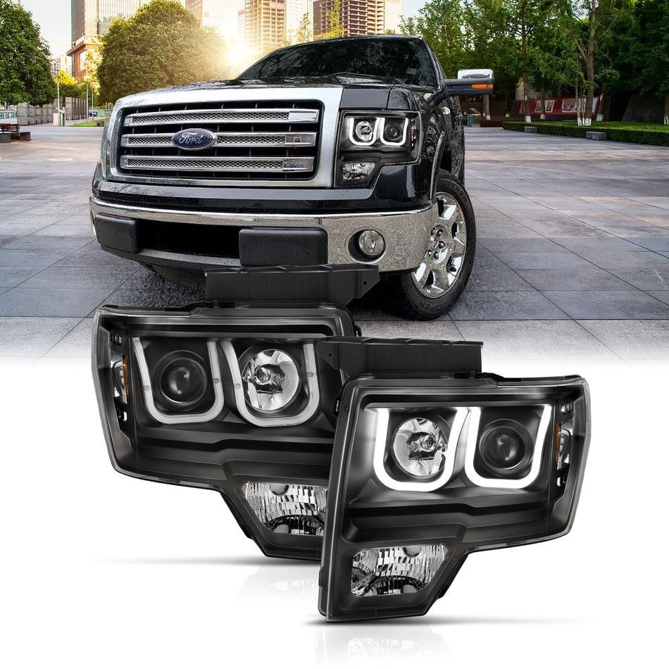 Projector Headlight Set For 2009-2014 Ford F-150 111383