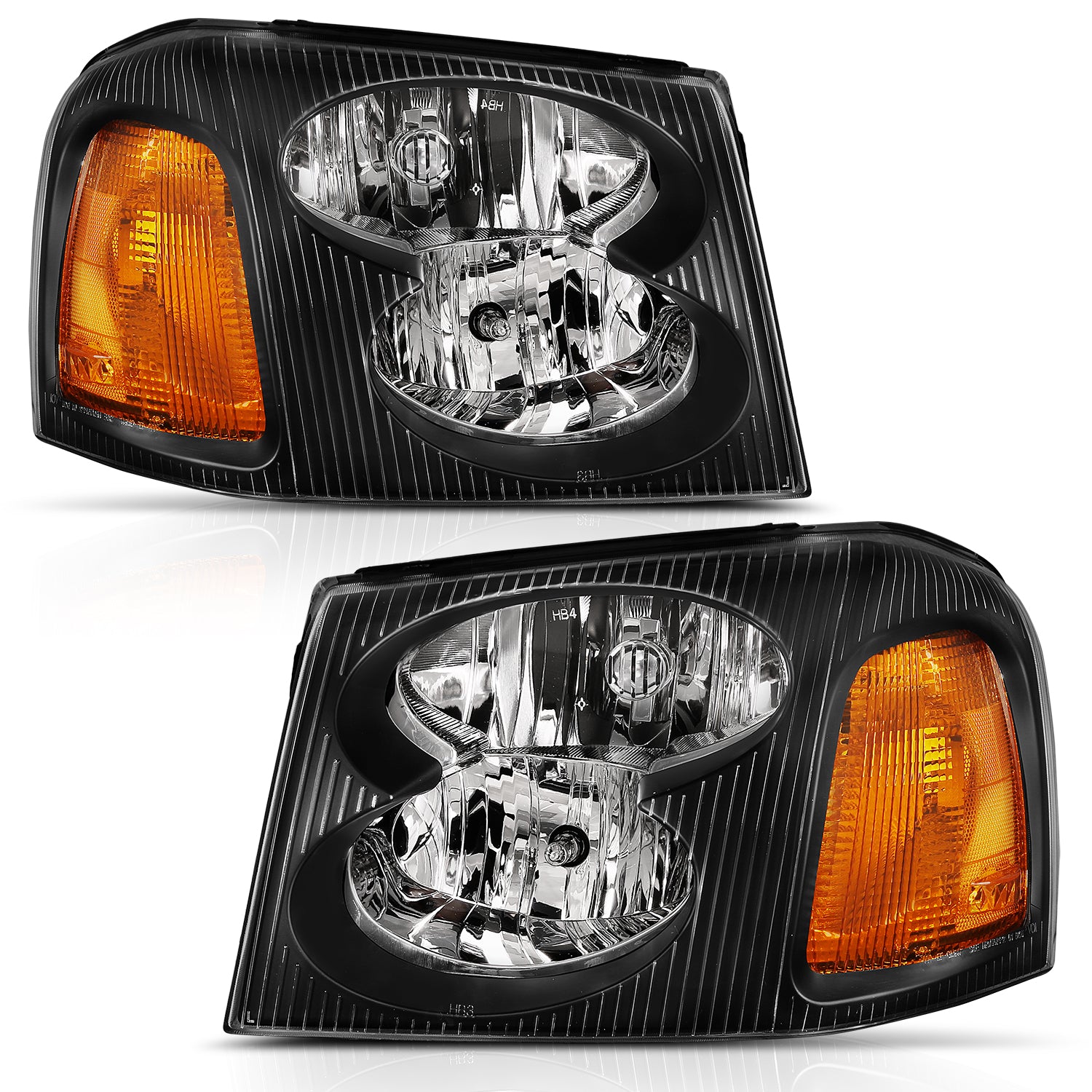 Crystal Headlights For 2002-2009 GMC Envoy 111429