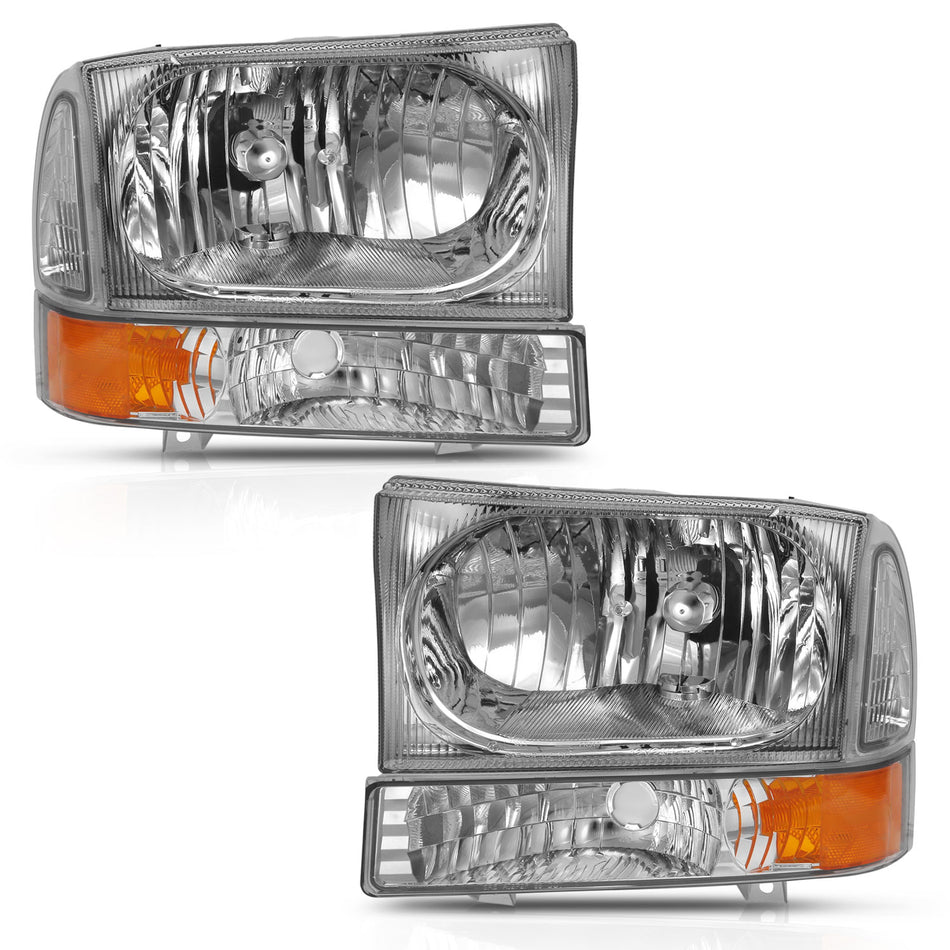 Crystal Headlight For 1999-2004 Ford F-550 Super Duty 111458