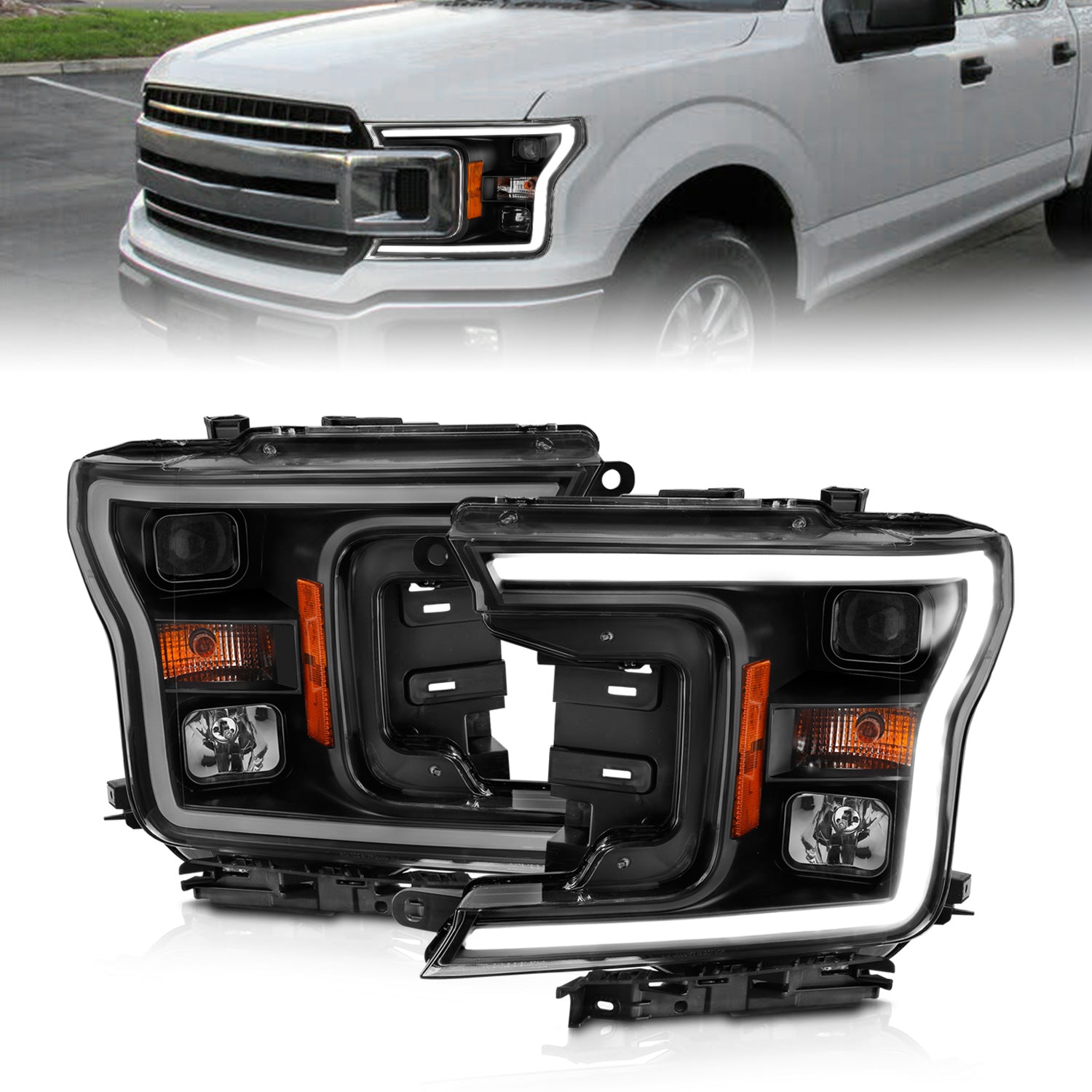 Projector Headlights For 2018-2020 Ford F-150 111467