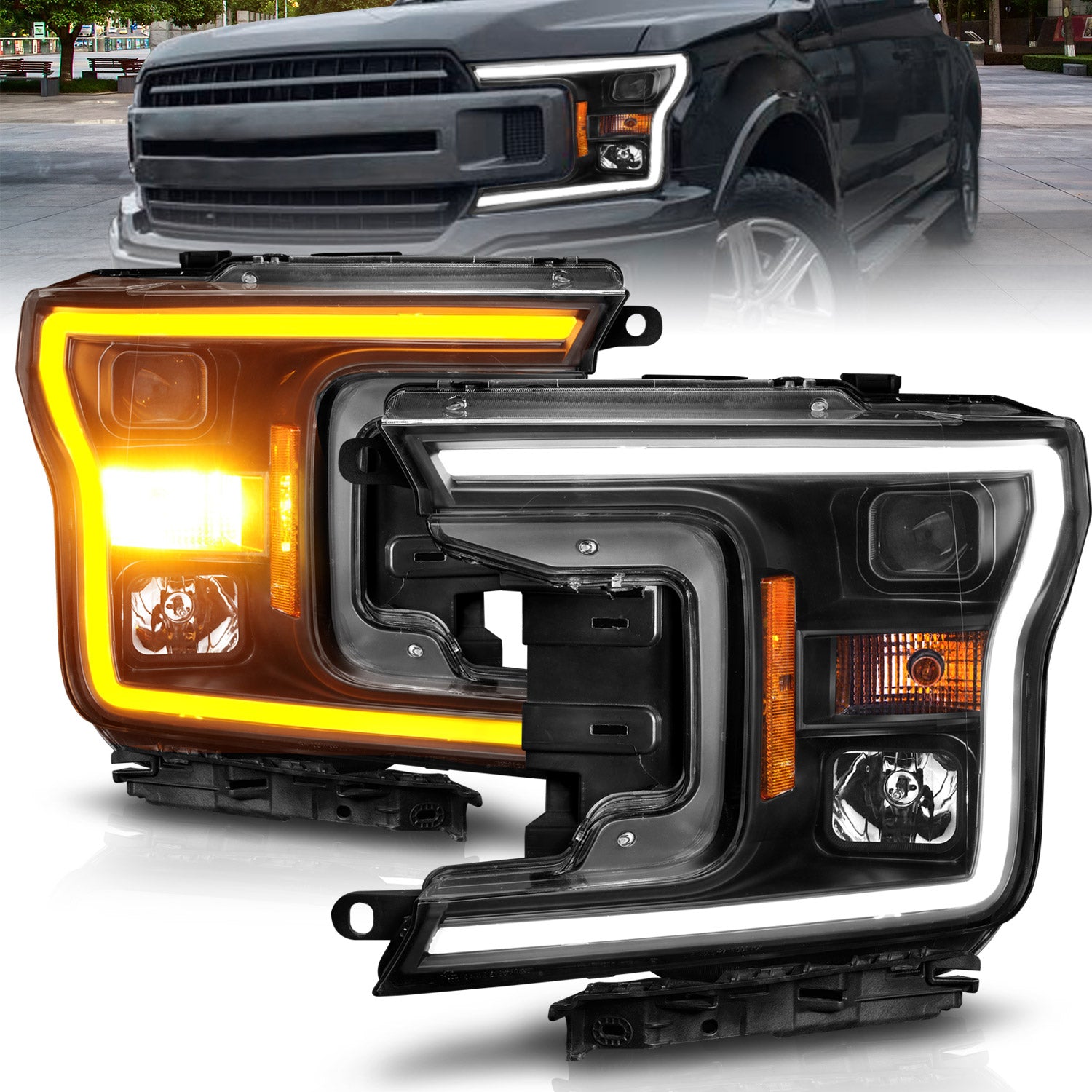 Projector Headlight For 2018-2020 Ford F-150 111509