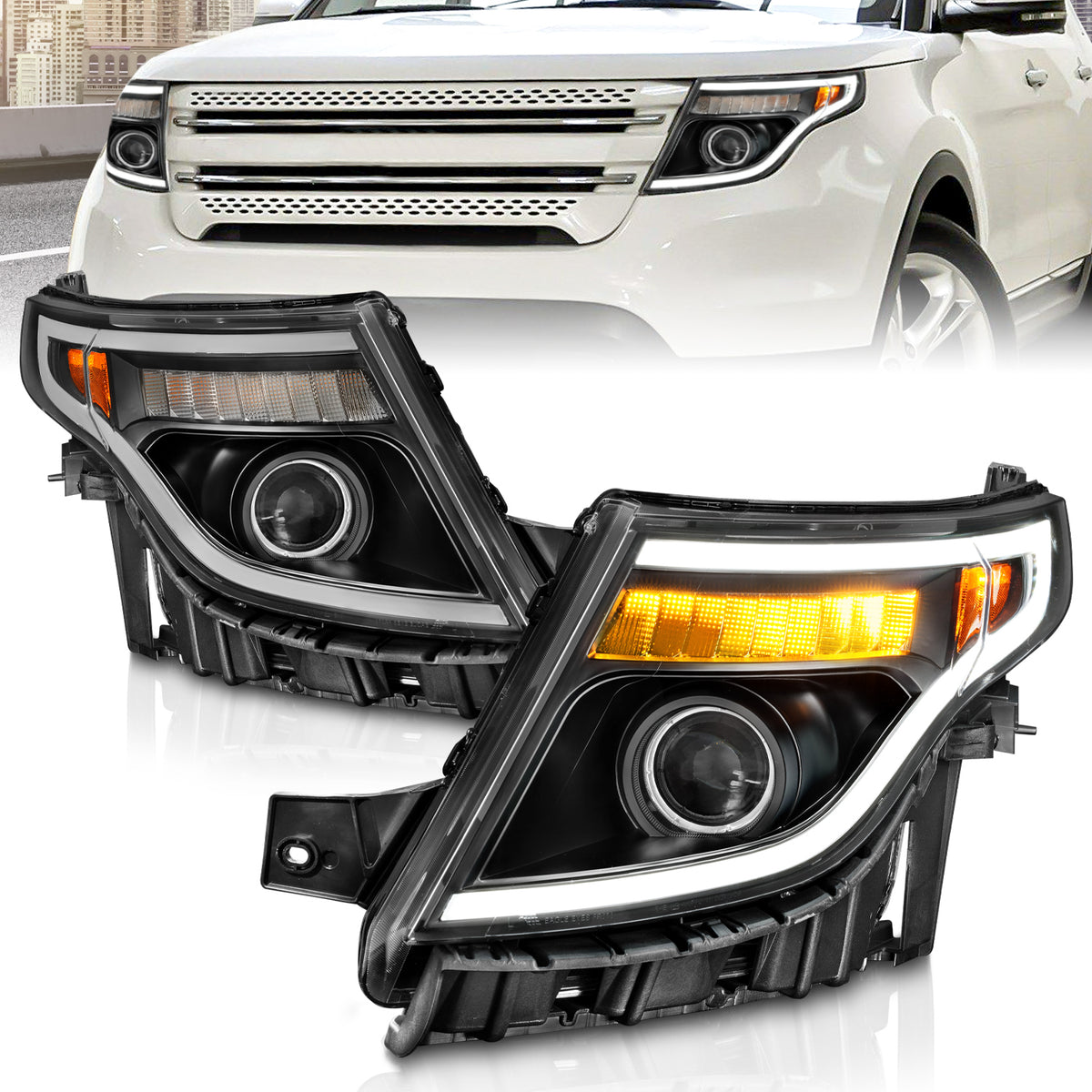Projector Headlight For 2011-2015 Ford Explorer 111575
