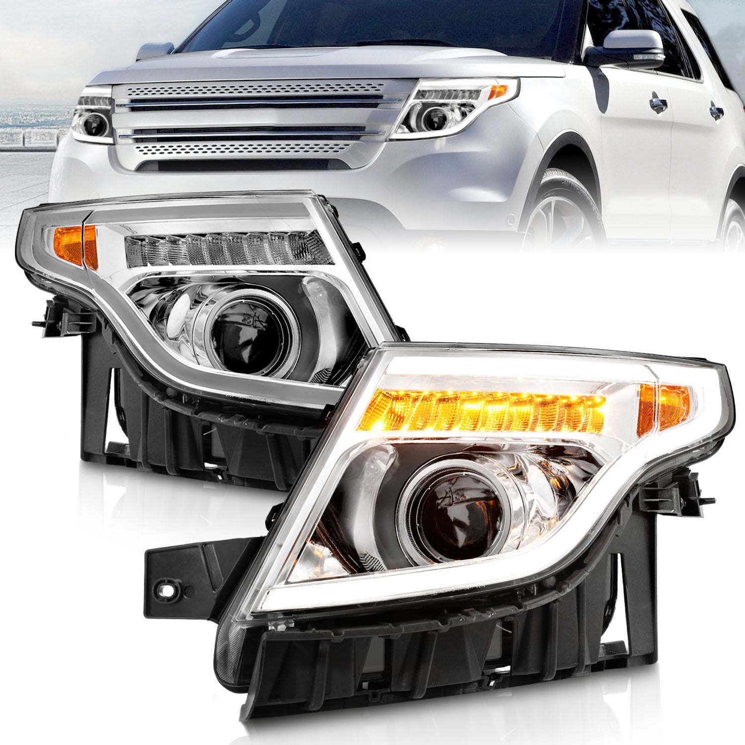 Projector Headlight For 2011-2015 Ford Explorer 111576