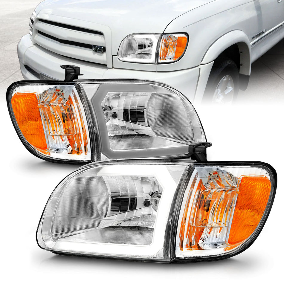 Crystal Headlight For 2000-2004 Toyota Tundra 111580