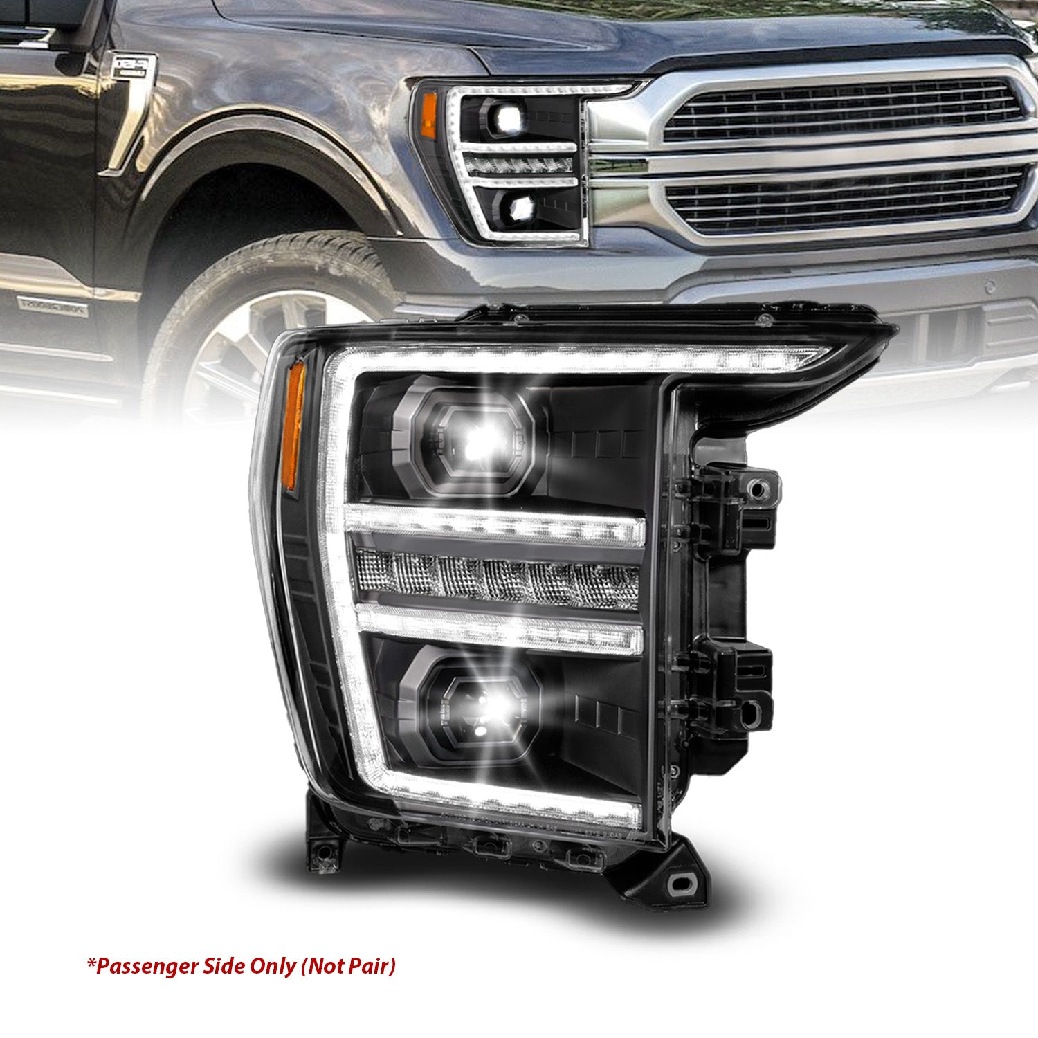 LED Projector Headlights For 2021-2023 Ford F-150 111594-R