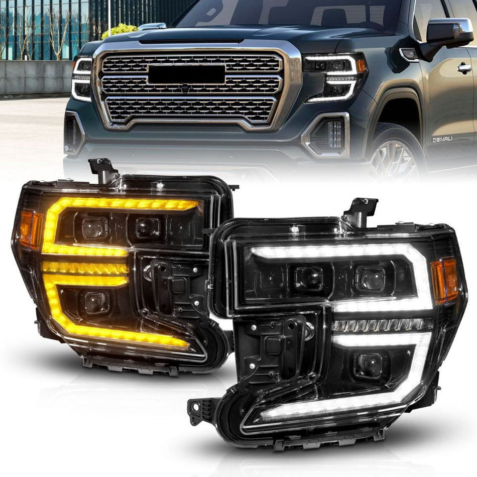 LED Projector Headlights For 2019-2021 GMC Sierra 1500 111600