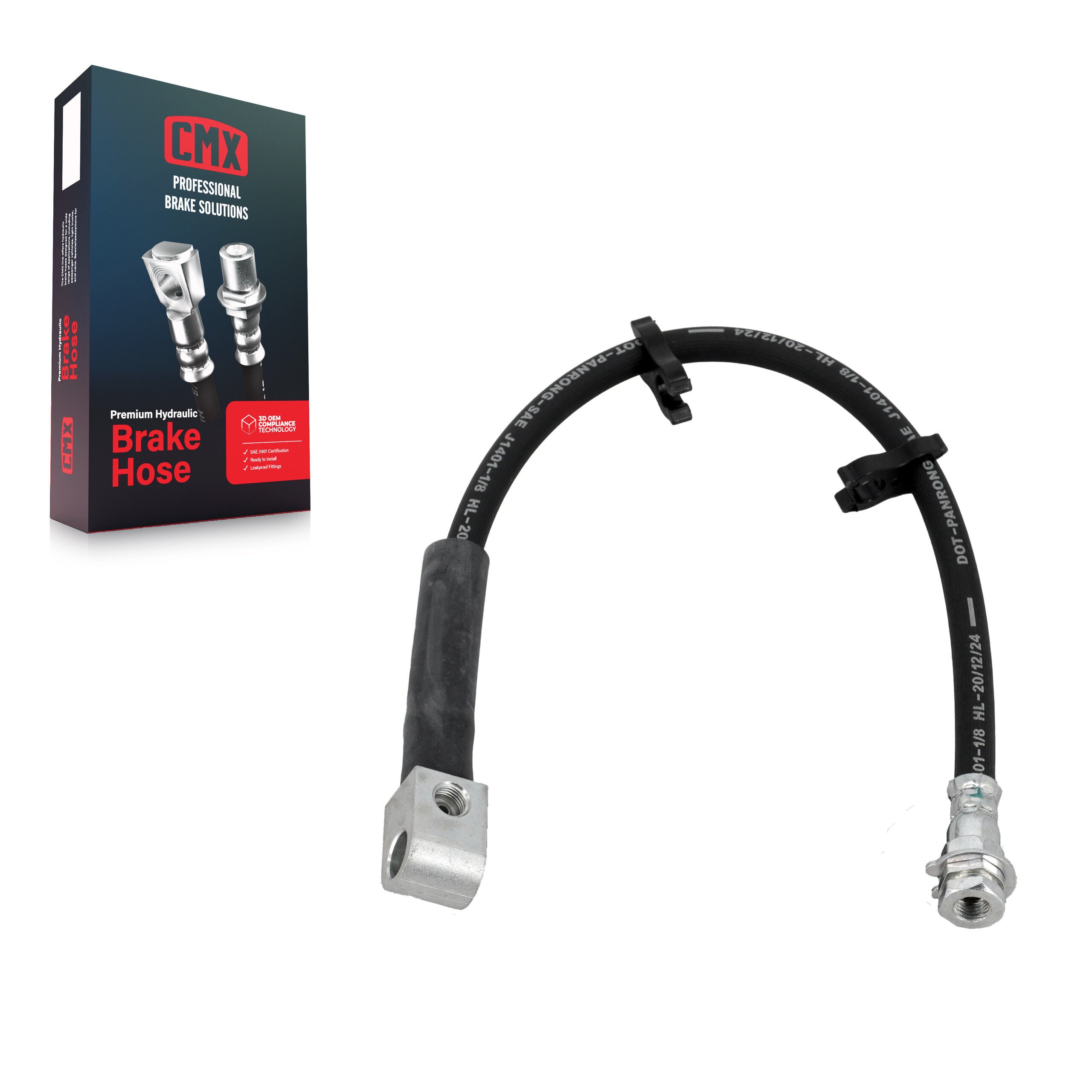 Rear Center Brake Hydraulic Hose 12-H380196 For Ford F-150 F-250 F-350 HD RWD