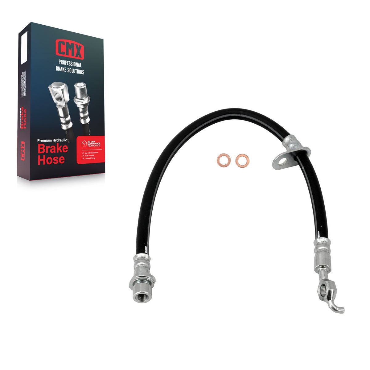 Front Right Brake Hydraulic Hose 12-H380235 For Toyota Corolla Prizm Chevrolet Geo