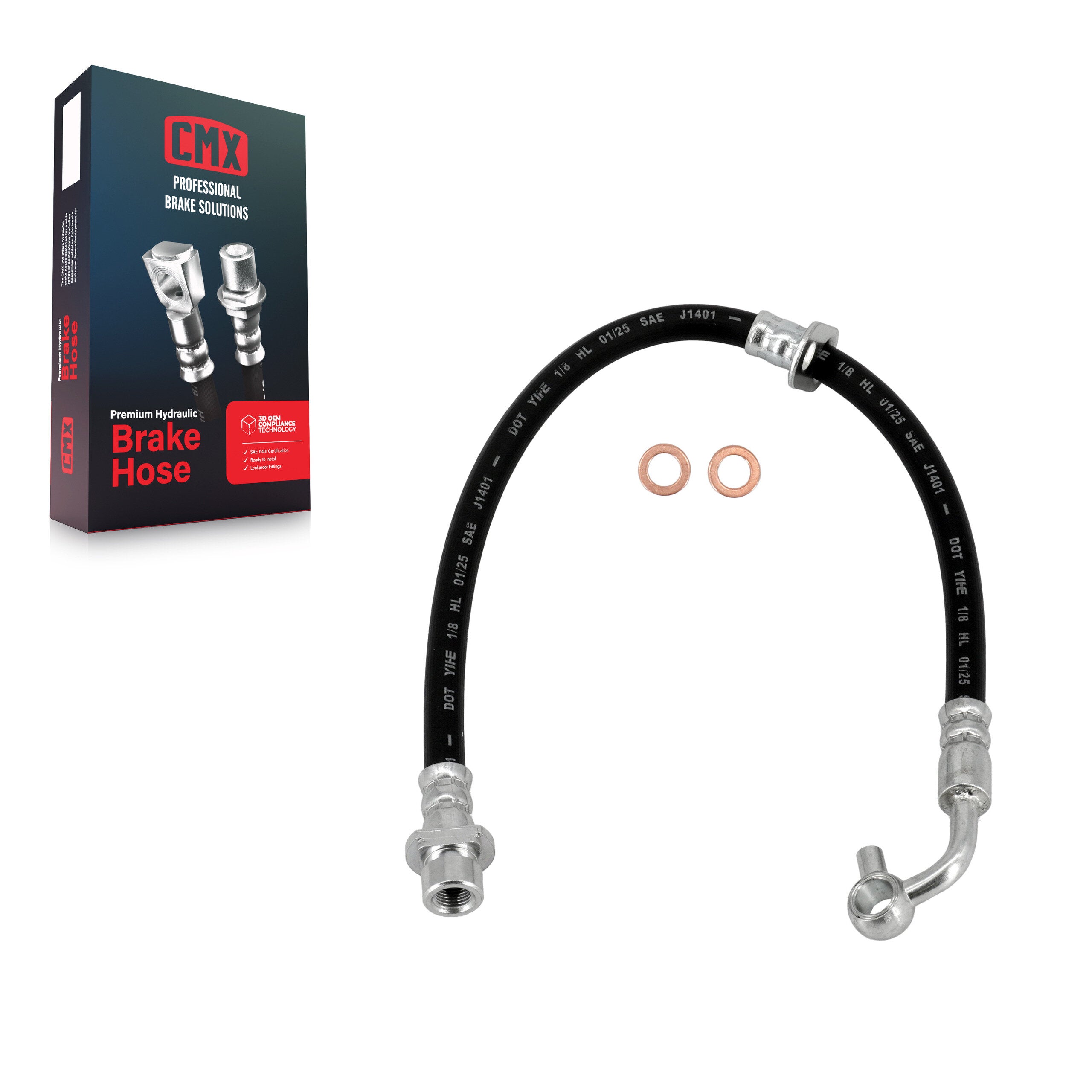 Front Left Brake Hydraulic Hose 12-H620742 For 2007-2011 Honda CR-V
