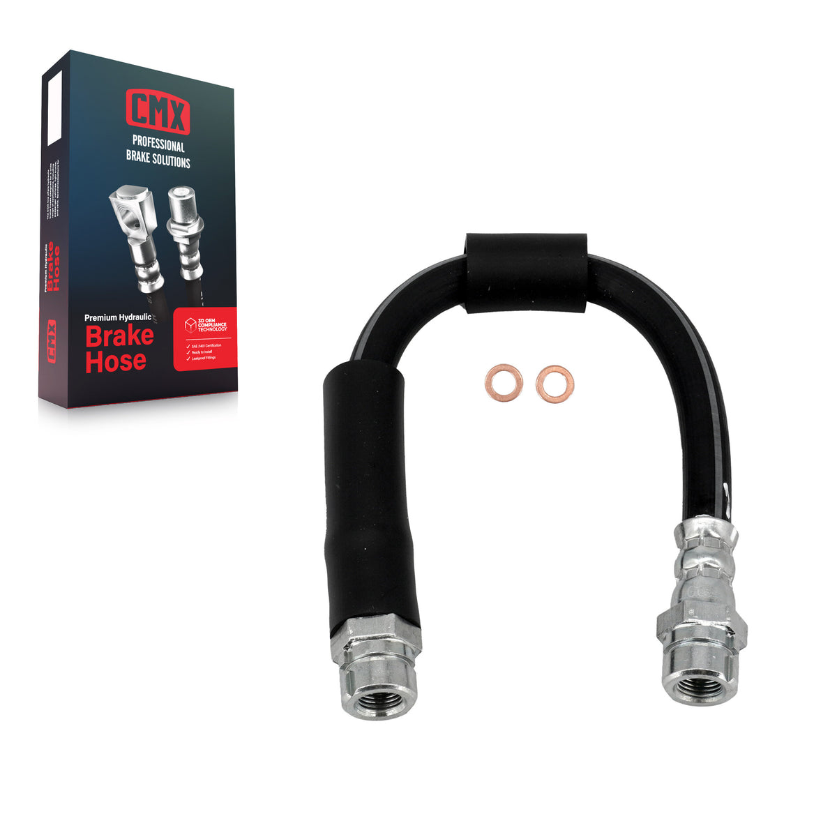 Rear Brake Hydraulic Hose 12-H620969 For Volkswagen Jetta Rabbit Golf Beetle Audi GTI Passat CC A3
