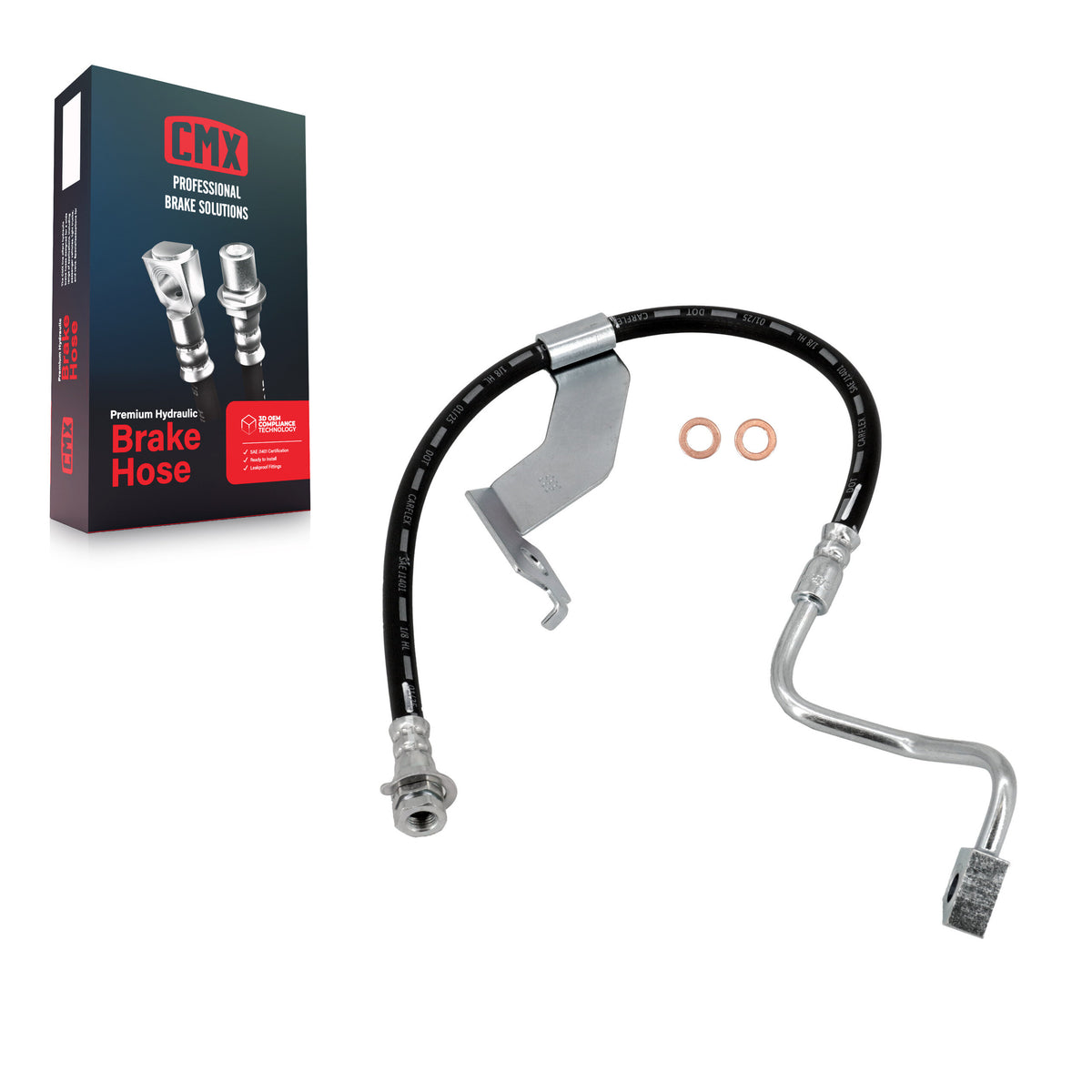 Front Left Brake Hydraulic Hose 12-H621004 For Ford F-350 Super Duty F-250 RWD