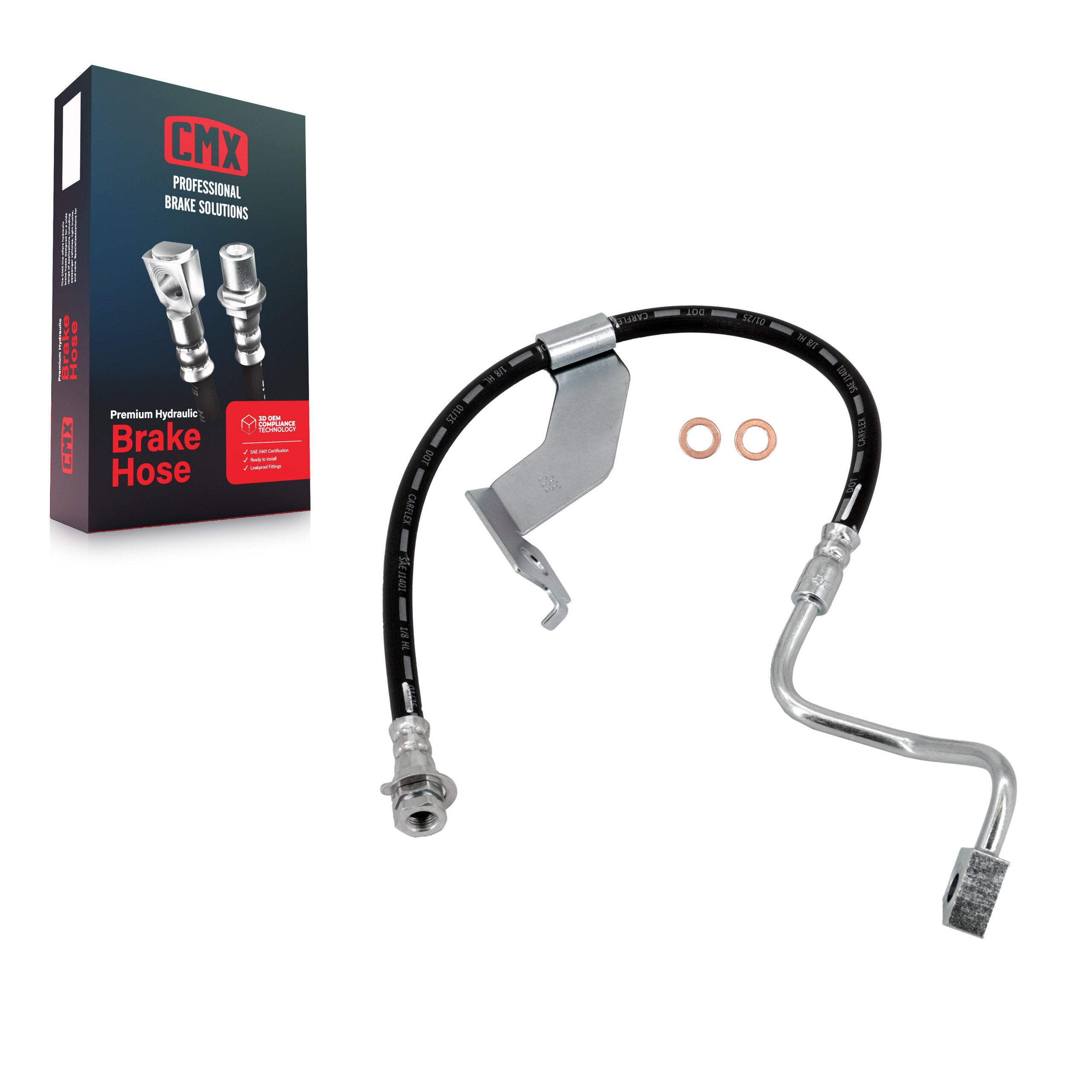 Front Left Brake Hydraulic Hose 12-H621004 For Ford F-350 Super Duty F-250 RWD