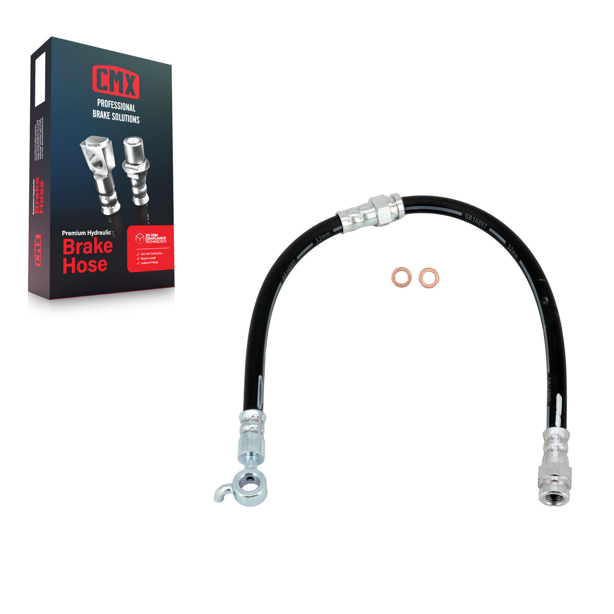 Front Left Brake Hydraulic Hose 12-H622200 For 2013-2023 Mazda CX-5