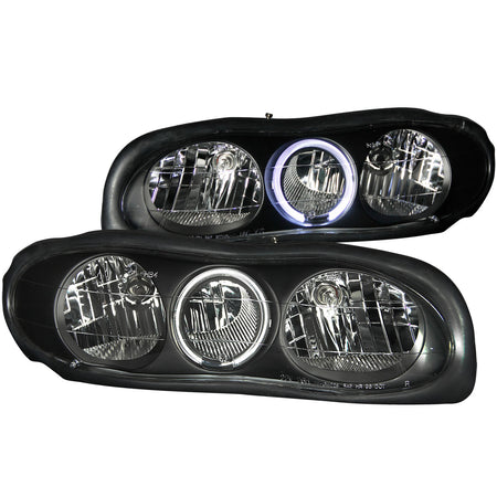 Crystal Headlight Set w/Halo For 1998-2002 Chevrolet Camaro 121024