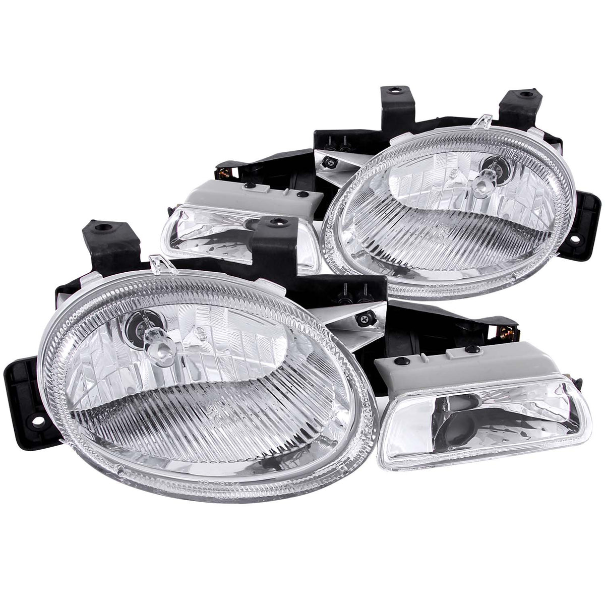 Crystal Headlight Set For 1995-1999 Dodge Neon 121032