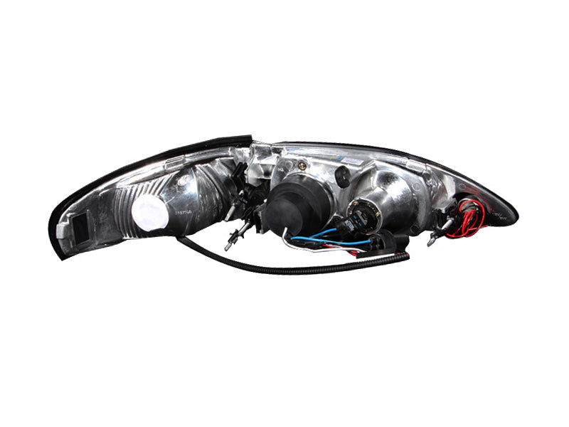 Projector Headlight Set w/Halo For 1994-1998 Ford Mustang 121039