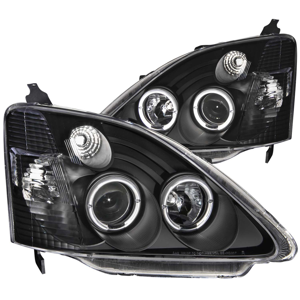 Projector Headlight Set w/Halo For 2002-2004 Honda Civic 121057