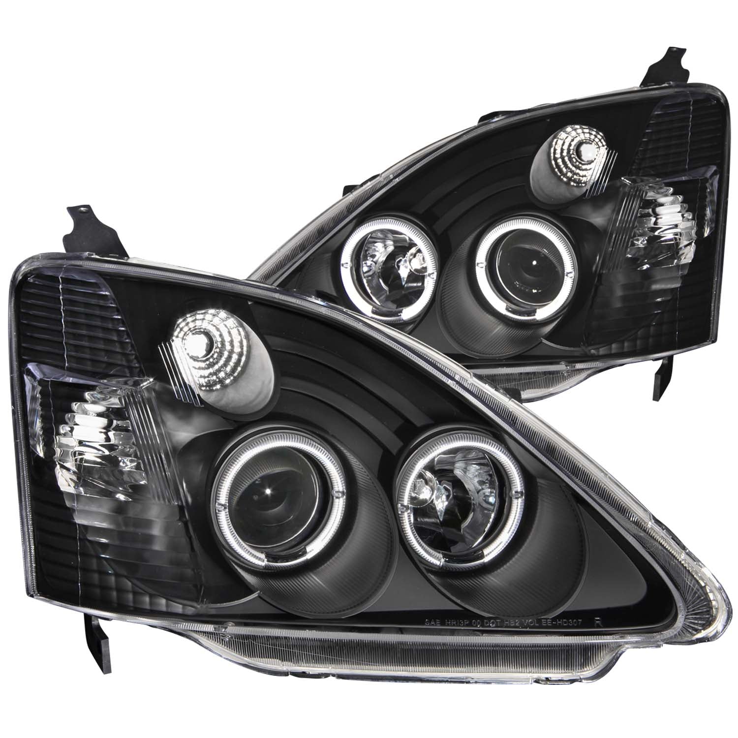 Projector Headlight Set w/Halo For 2002-2004 Honda Civic 121057