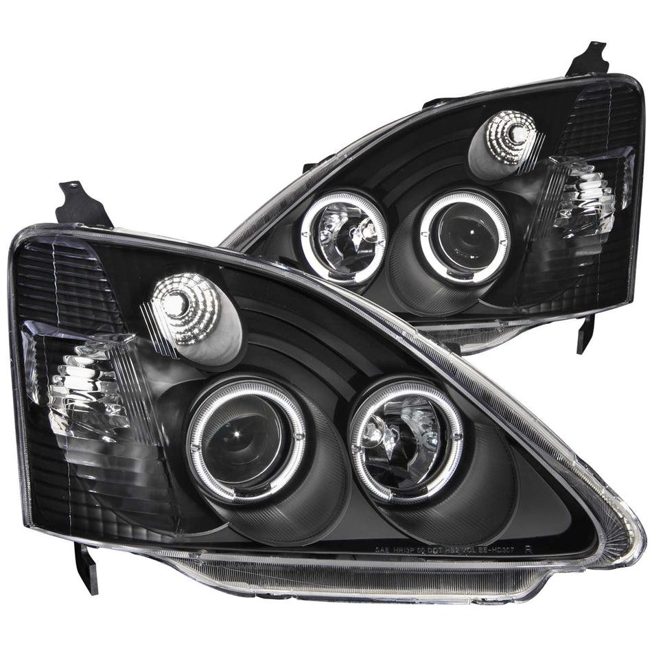 Projector Headlight Set w/Halo For 2002-2004 Honda Civic 121057