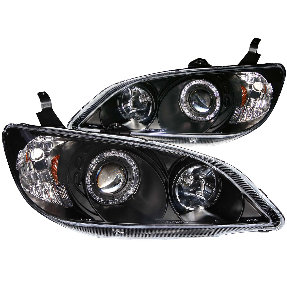 Projector Headlight Set w/Halo For 2004-2005 Honda Civic 121059