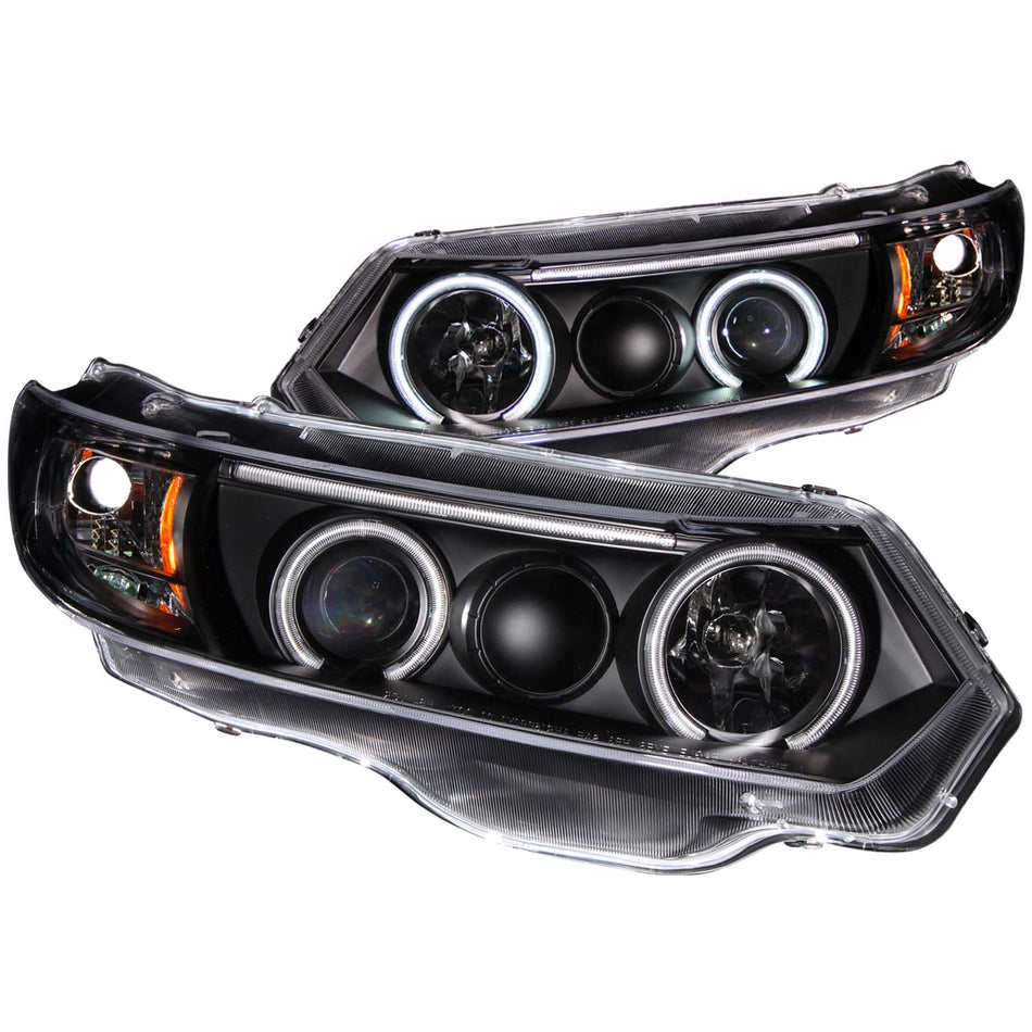 Projector Headlight Set w/Halo For 2006-2011 Honda Civic 121062