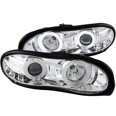 Projector Headlight Set w/Halo For 1998-2002 Chevrolet Camaro 121159
