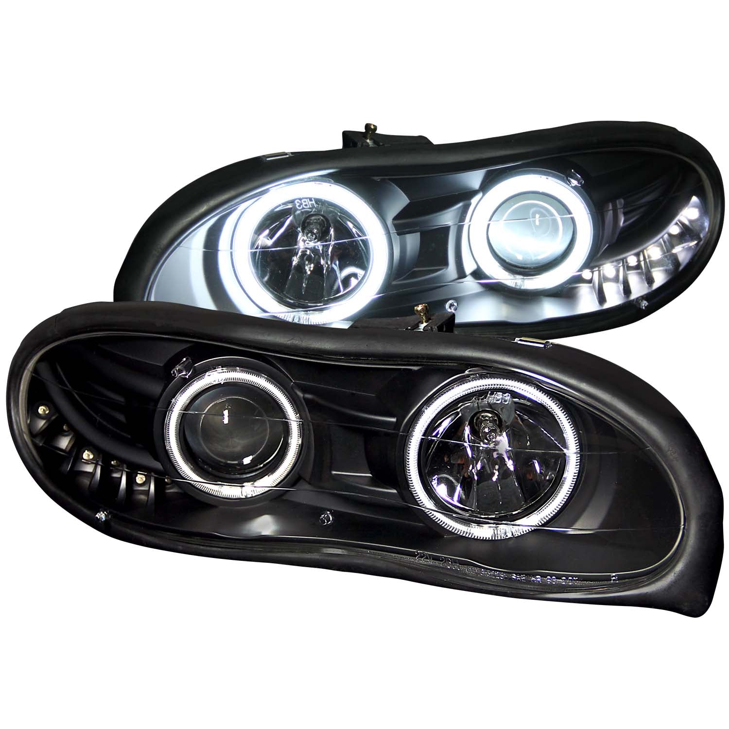 Projector Headlight Set w/Halo For 1998-2002 Chevrolet Camaro 121160