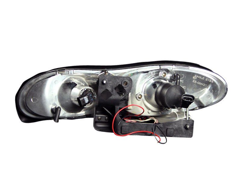 Projector Headlight Set w/Halo For 1998-2002 Chevrolet Camaro 121160