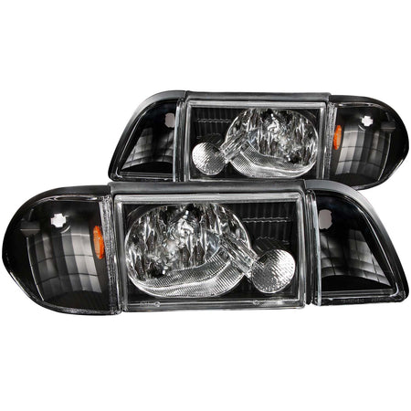 Crystal Headlight Set For 1987-1993 Ford Mustang 121192