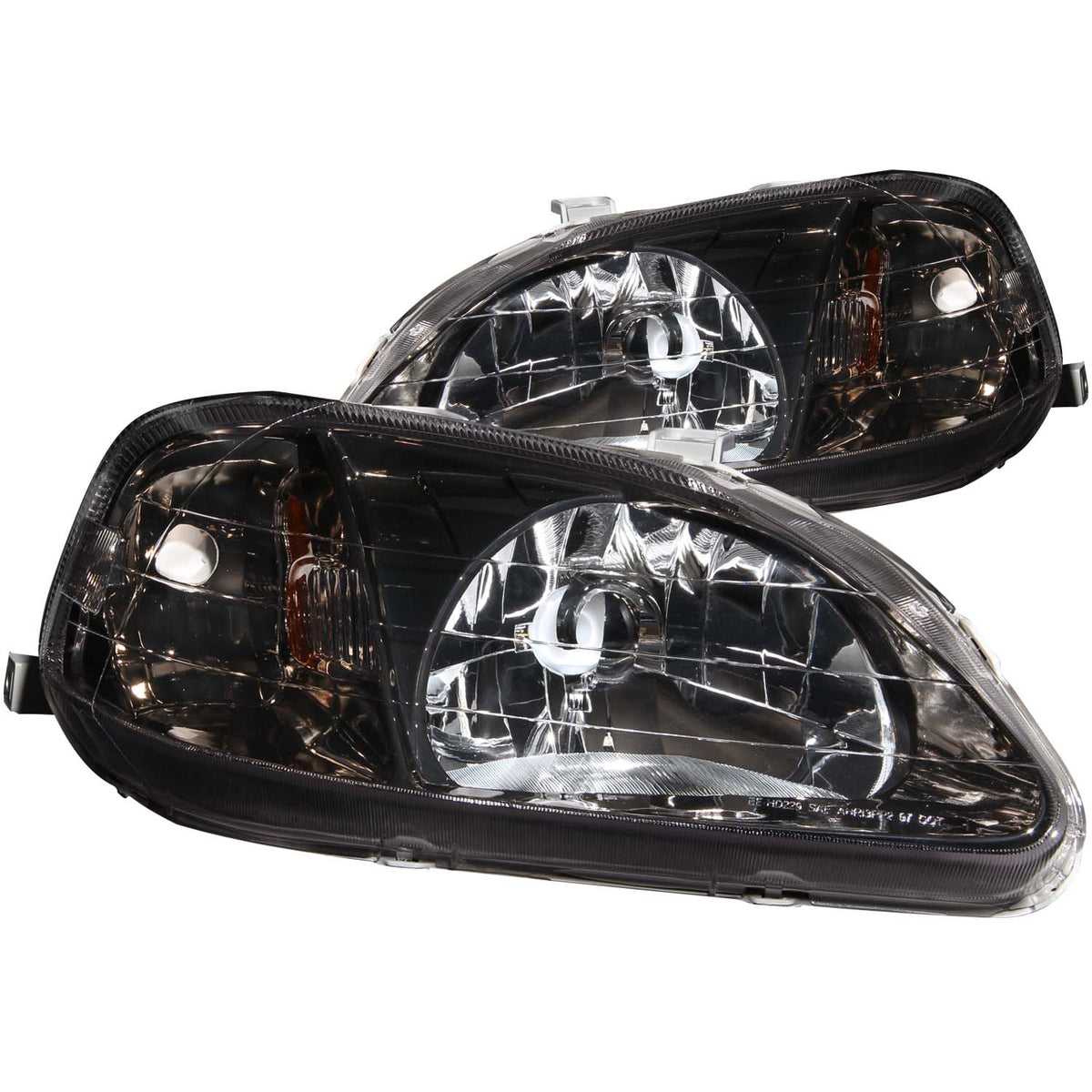 Crystal Headlight Set For 1999-2000 Honda Civic 121234