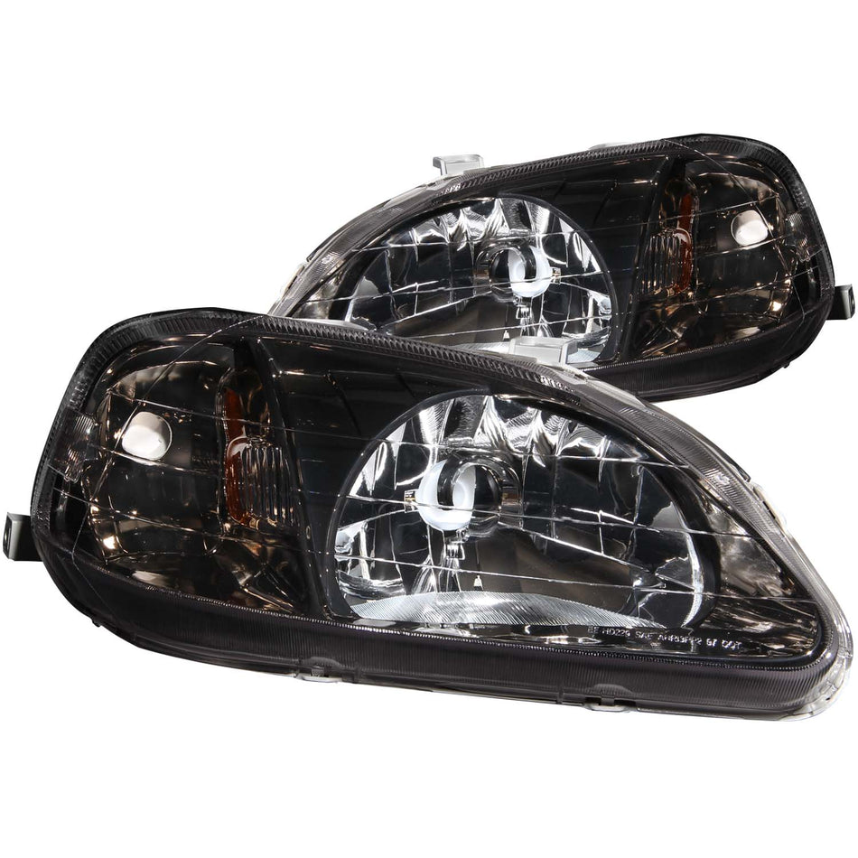 Crystal Headlight Set For 1999-2000 Honda Civic 121234