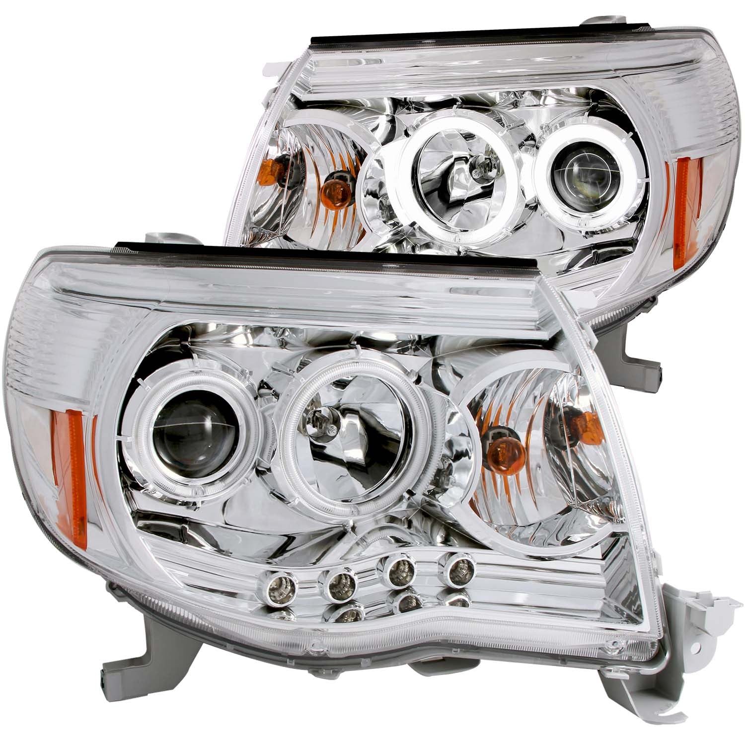 Projector Headlight Set w/Halo For 2005-2011 Toyota Tacoma 121281
