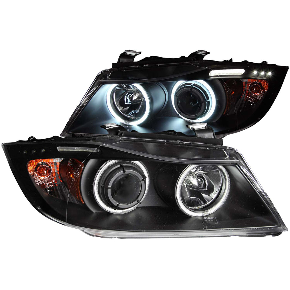 Projector Headlight Set w/Halo For 2007-2008 BMW 335xi 121335