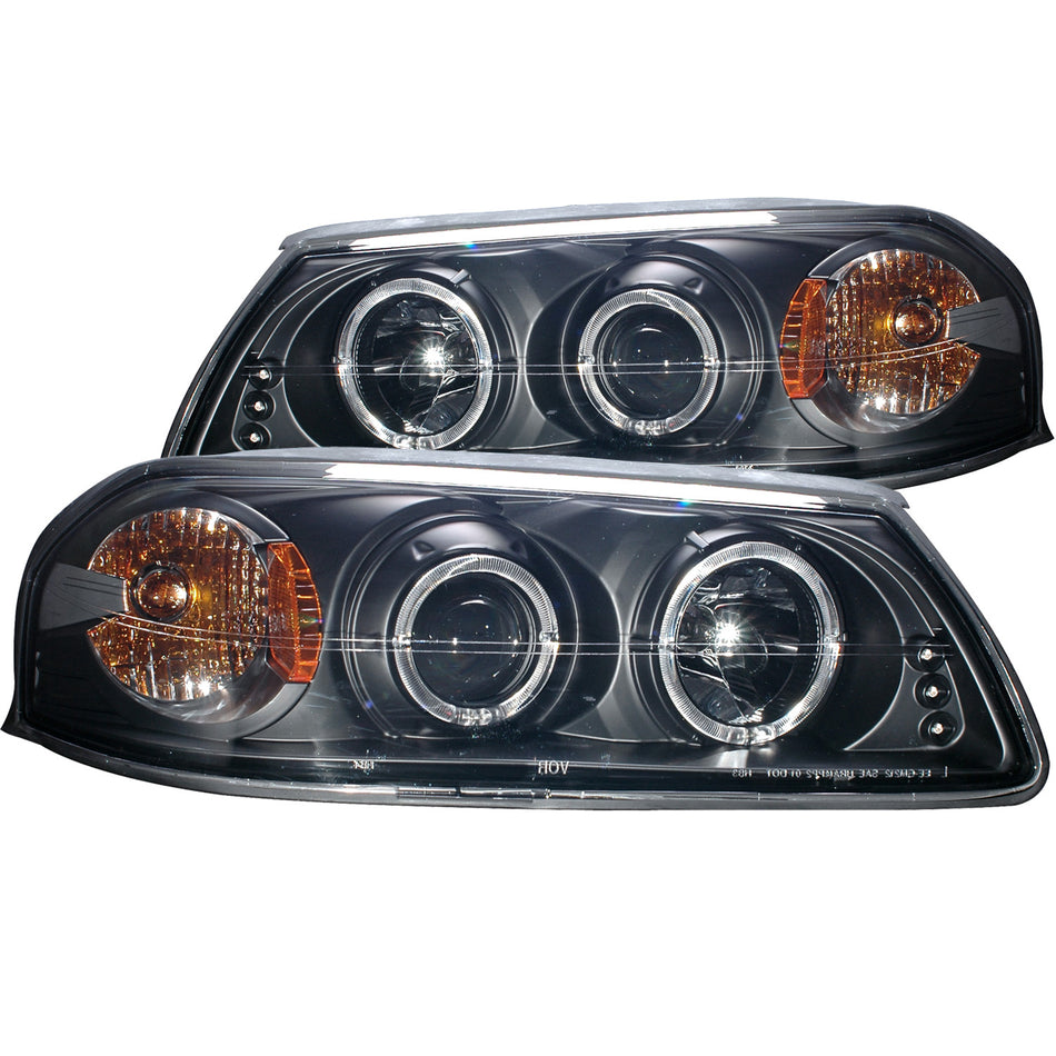 Projector Headlight Set w/Halo For 2000-2005 Chevrolet Impala 121339