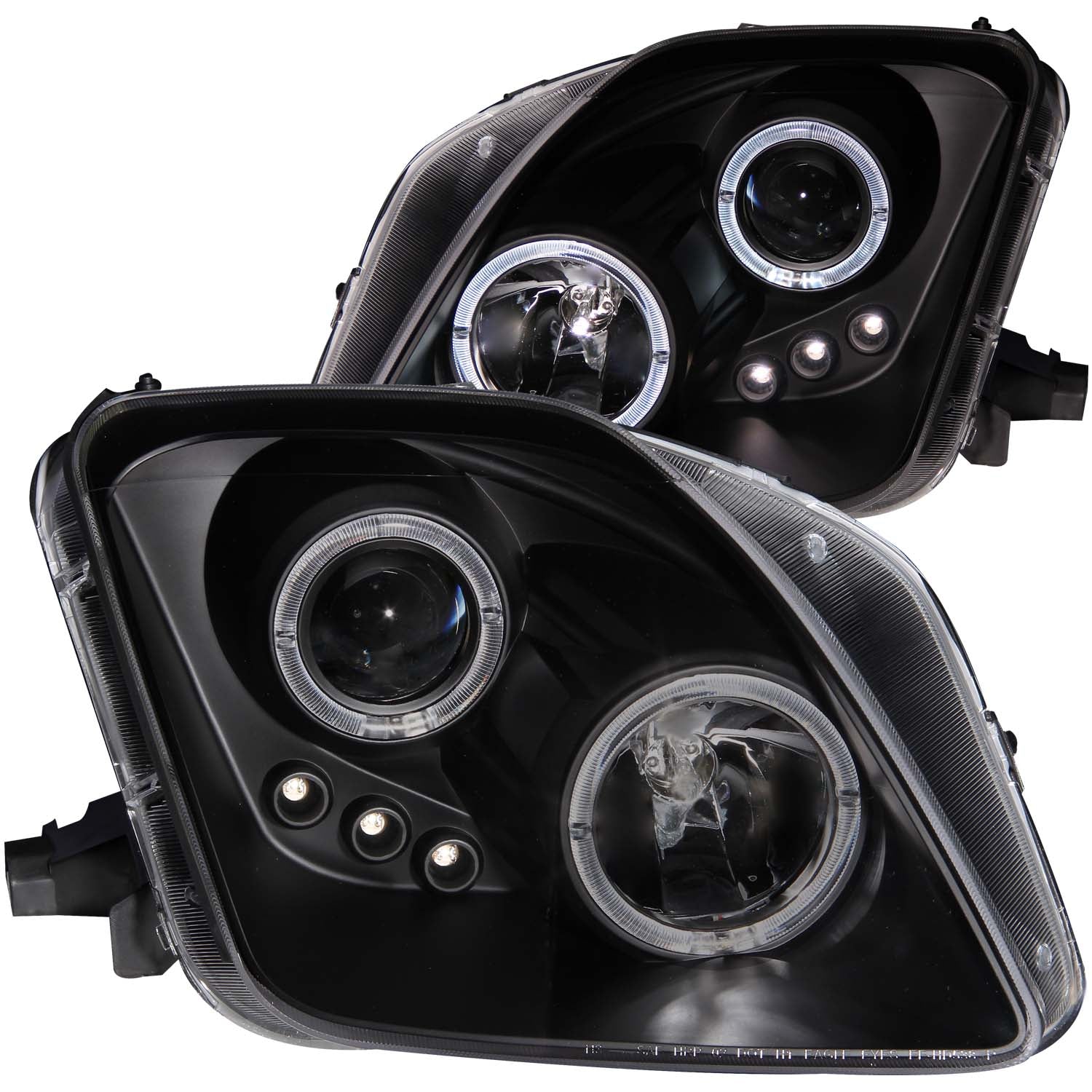 Projector Headlight Set w/Halo For 1997-2001 Honda Prelude 121341