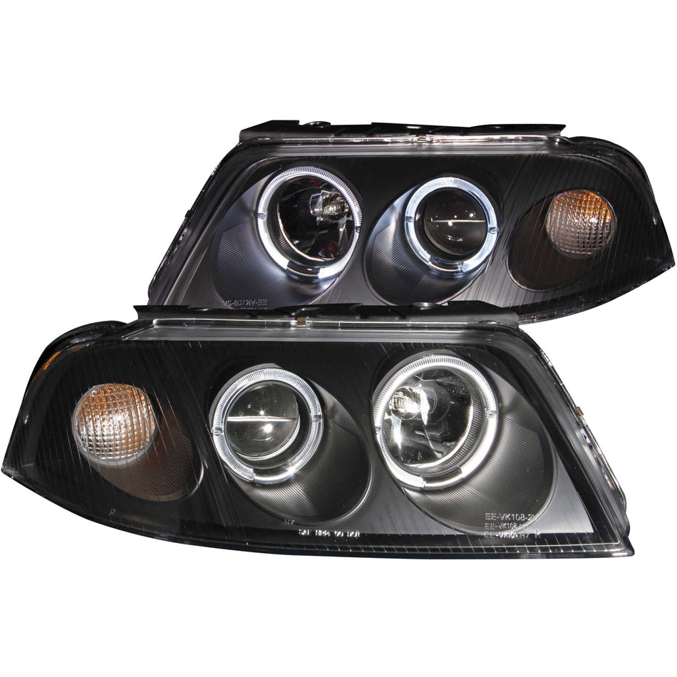 Projector Headlight Set w/Halo For 2001-2005 Volkswagen Passat 121357